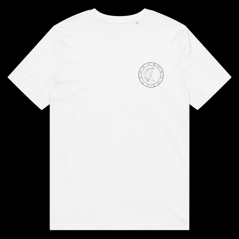 Camiseta Blanca Unisex Personalizada con Carta Astral | Origen Cósmico