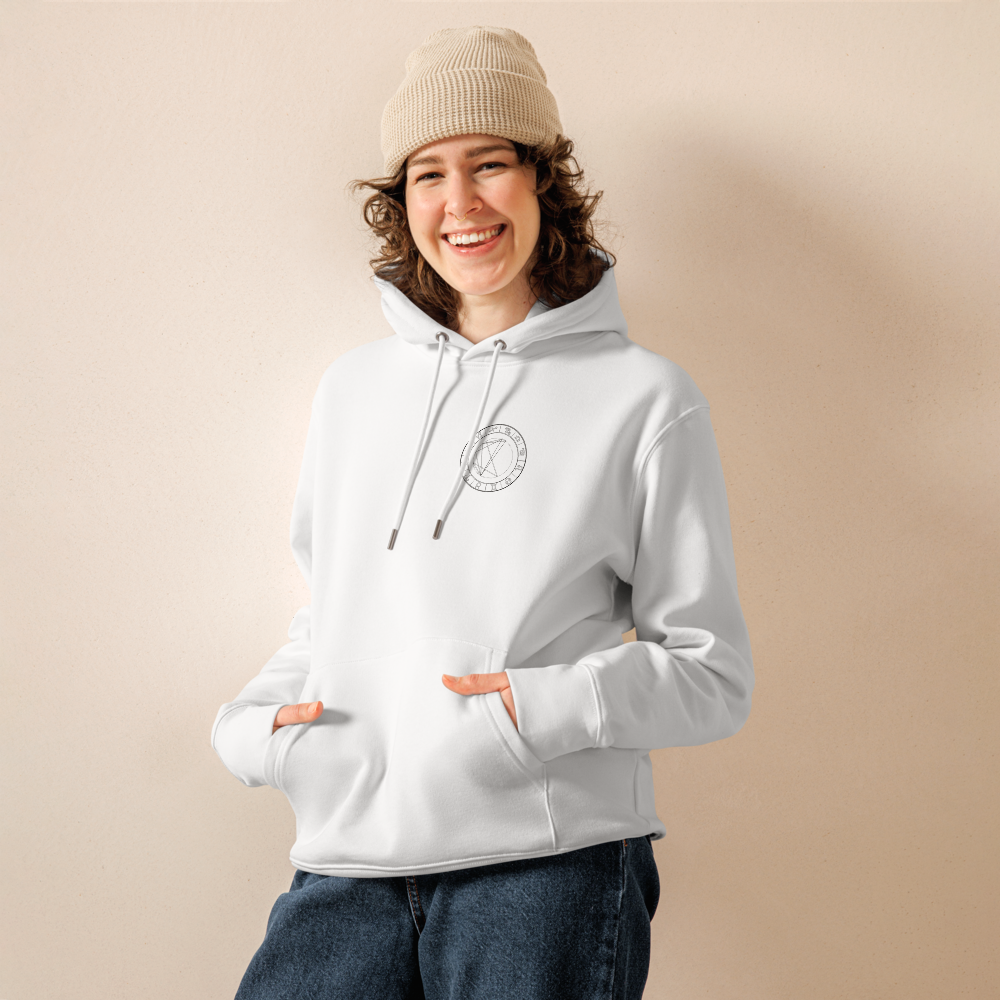 Sudadera Blanca Unisex Personalizada con Carta Astral | Origen Cósmico