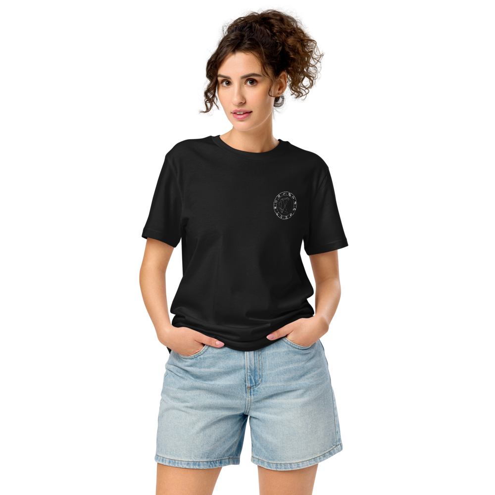 Camiseta Negra Unisex Personalizada con Carta Astral | Origen Cósmico